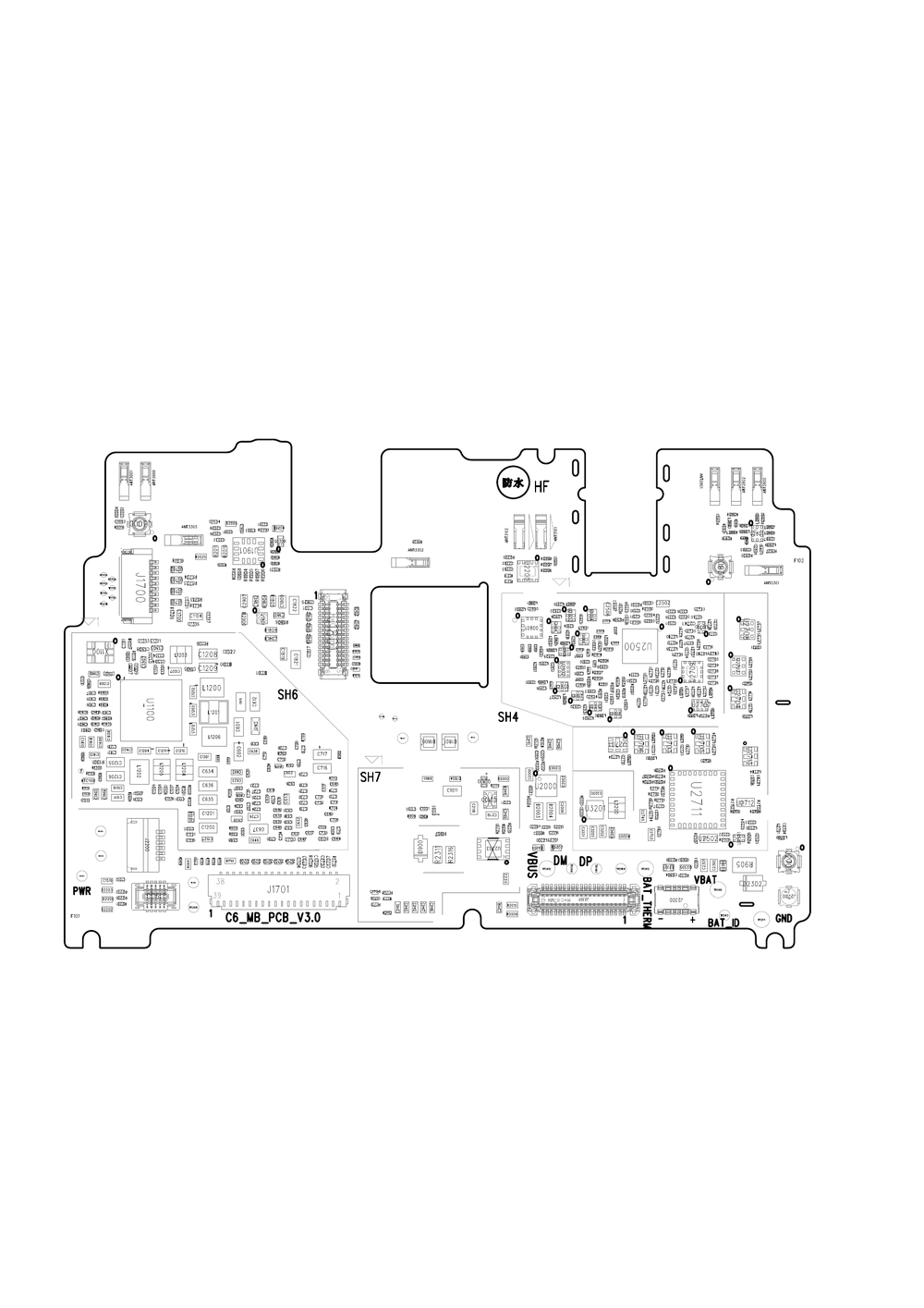 红米note4X原厂维修图纸（高通版）(红米note4X 位置图 点位图 位号图).pdf-第2页.png