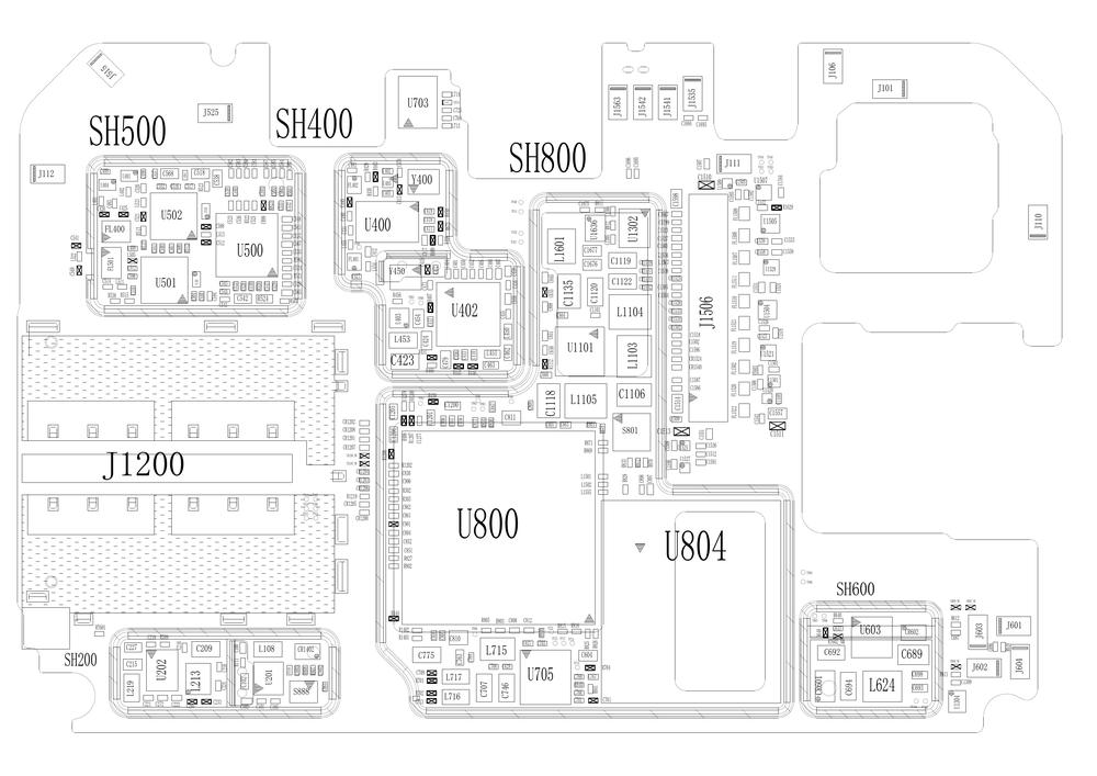 小米8后指纹版图纸(小米8后指纹版 位置图 点位图 位号图).pdf-第2页.png