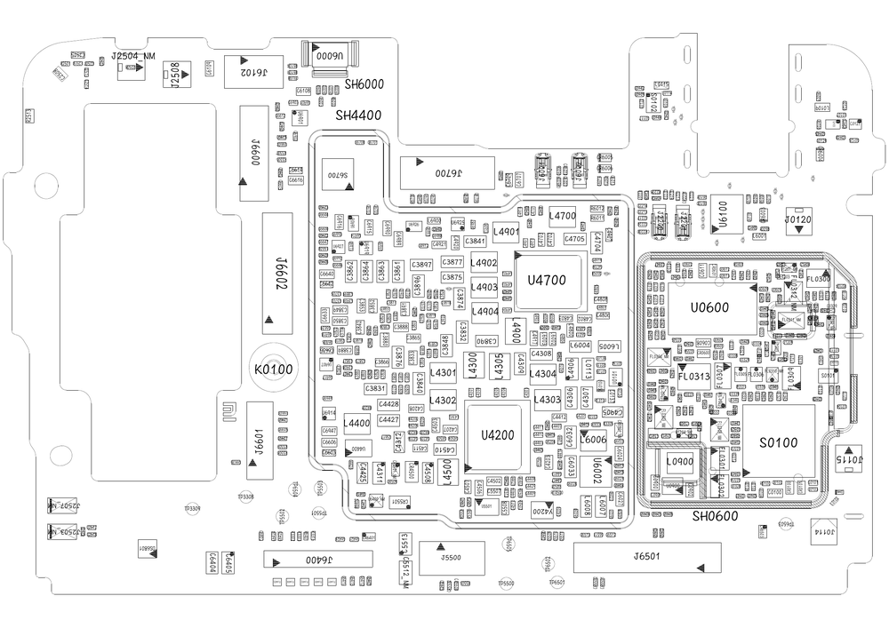 小米CC9原厂维修图纸(小米CC9 位置图 点位图 位号图).pdf-第2页.png