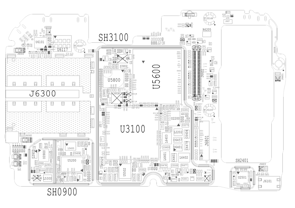 小米9原厂维修图纸(小米9 位置图 点位图 位号图).pdf-第1页.png