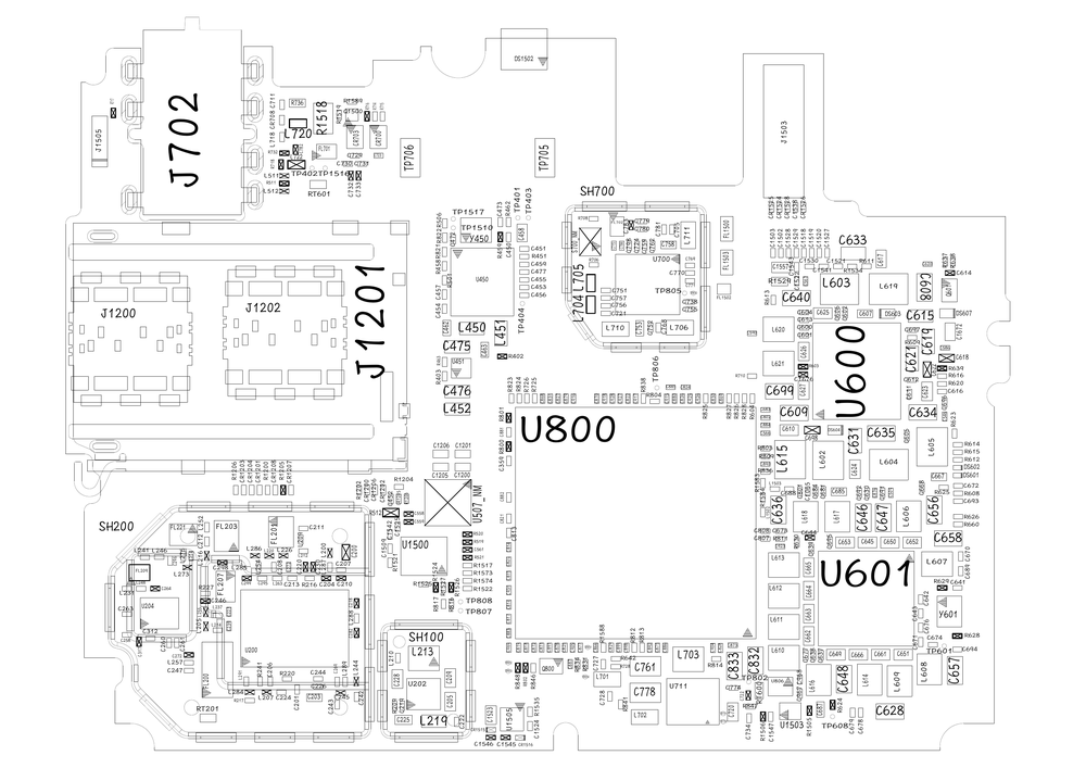 小米5原厂维修图纸(小米5  位置图 点位图 位号图).pdf-第2页.png
