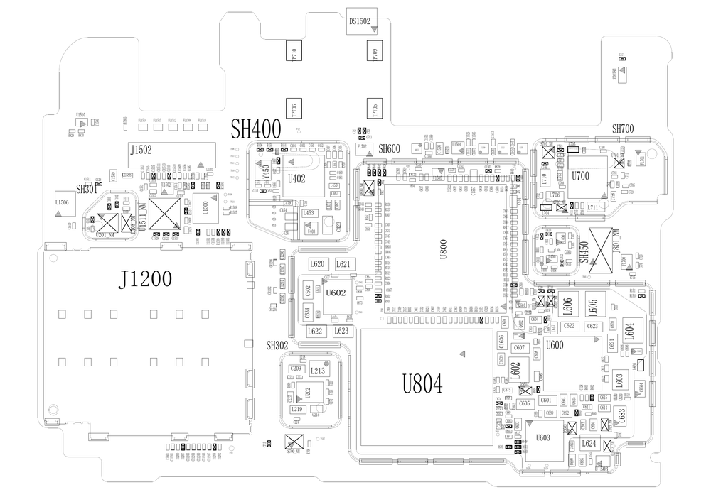 小米6原厂维修图纸(小米6  位置图 点位图 位号图).pdf-第1页.png
