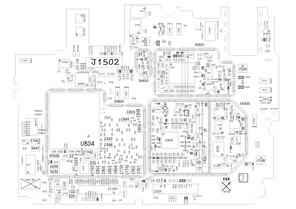 小米5原厂维修图纸(小米5  位置图 点位图 位号图).pdf-第1页.png