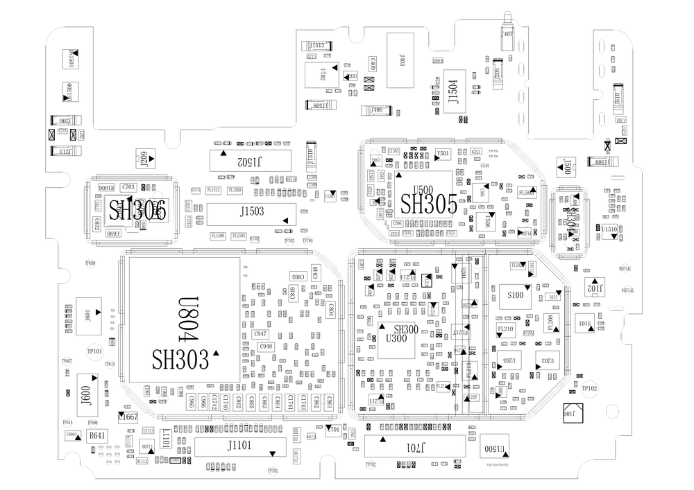 小米5S原厂维修图纸(小米5S 位置图 点位图 位号图).pdf-第1页.png