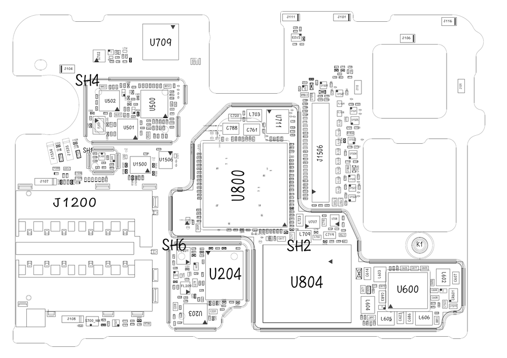 小米MIX2S原厂维修图纸(小米MIX2S 位置图 点位图 位号图).pdf-第2页.png