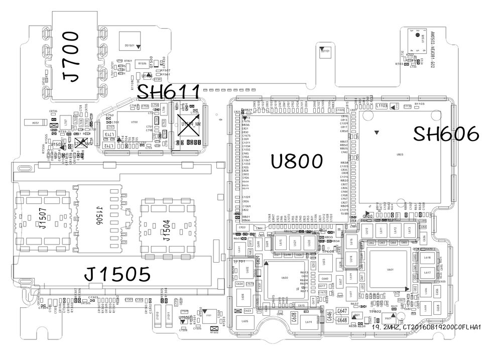 小米4S原厂维修图纸(小米4S 位置图 点位图 位号图).pdf-第1页.png