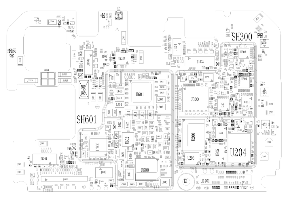 小米8后指纹版图纸(小米8后指纹版 位置图 点位图 位号图).pdf-第1页.png