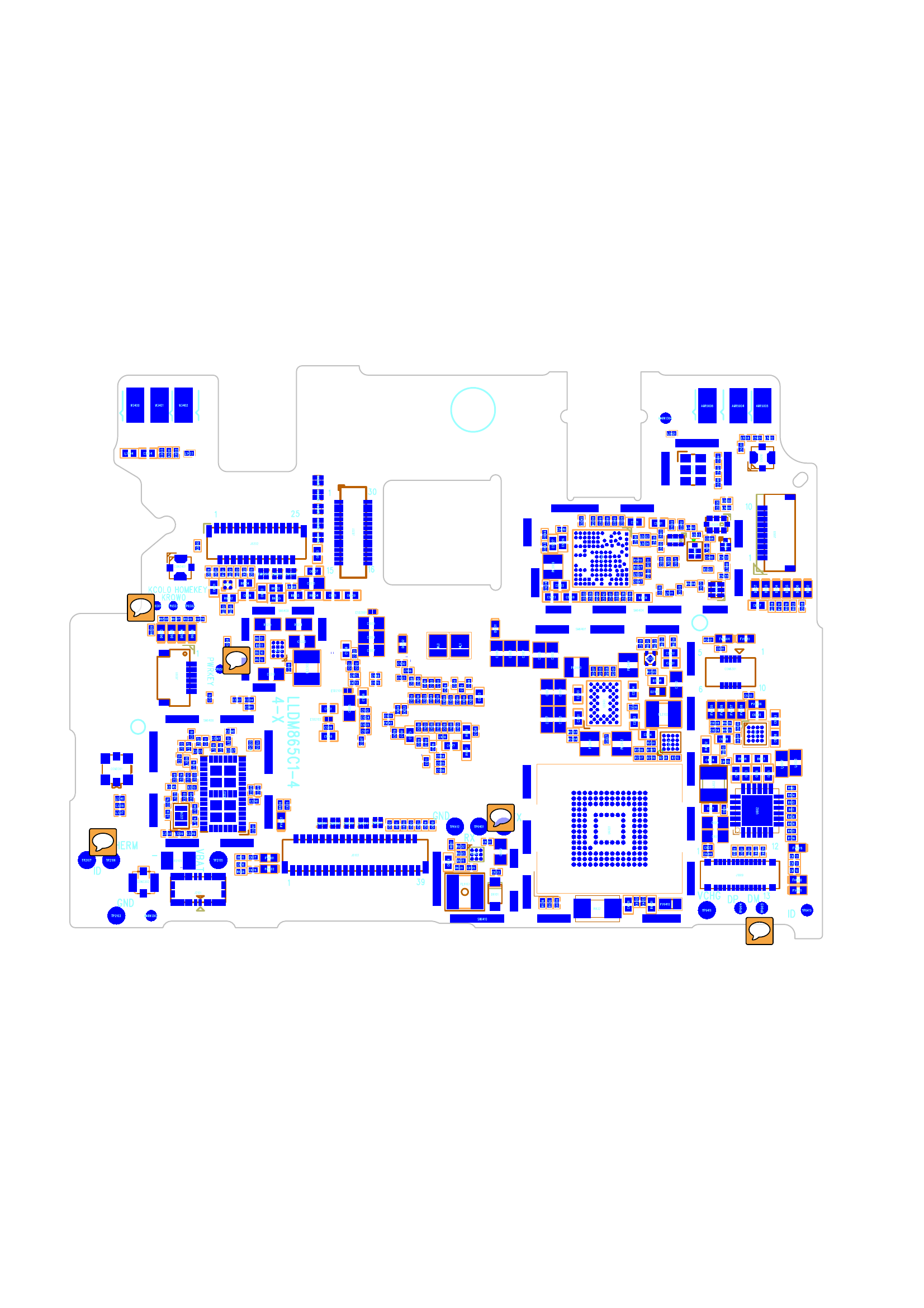 红米note3原厂维修图纸(红米note3双网通  位置图 点位图 位号图).pdf-第2页.png