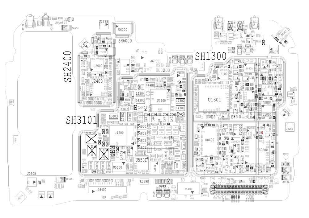 小米9原厂维修图纸(小米9 位置图 点位图 位号图).pdf-第2页.png
