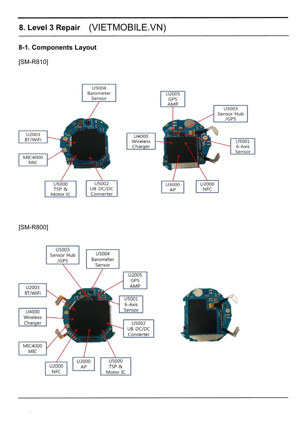 三星SM-R810_Common- 维修手册（包含 位置图 原理框图 维修指导 注释图）(三星 Watch（SM-R810）（英文）).pdf-第1页.png