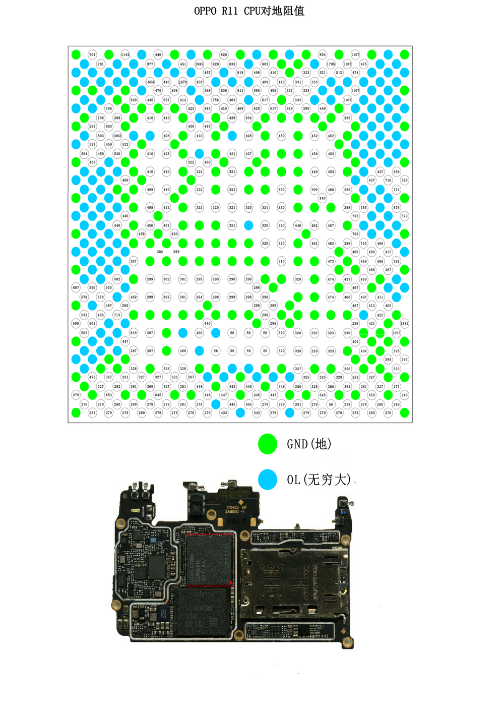 OPPO R11 对地阻值图 CPU(OPPOR11原厂维修图纸).pdf-第1页.png