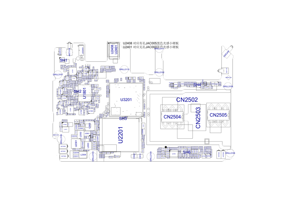 OPPOR11S 位置图 点位图 位号图(OPPOR11S原厂维修图纸).pdf-第1页.png