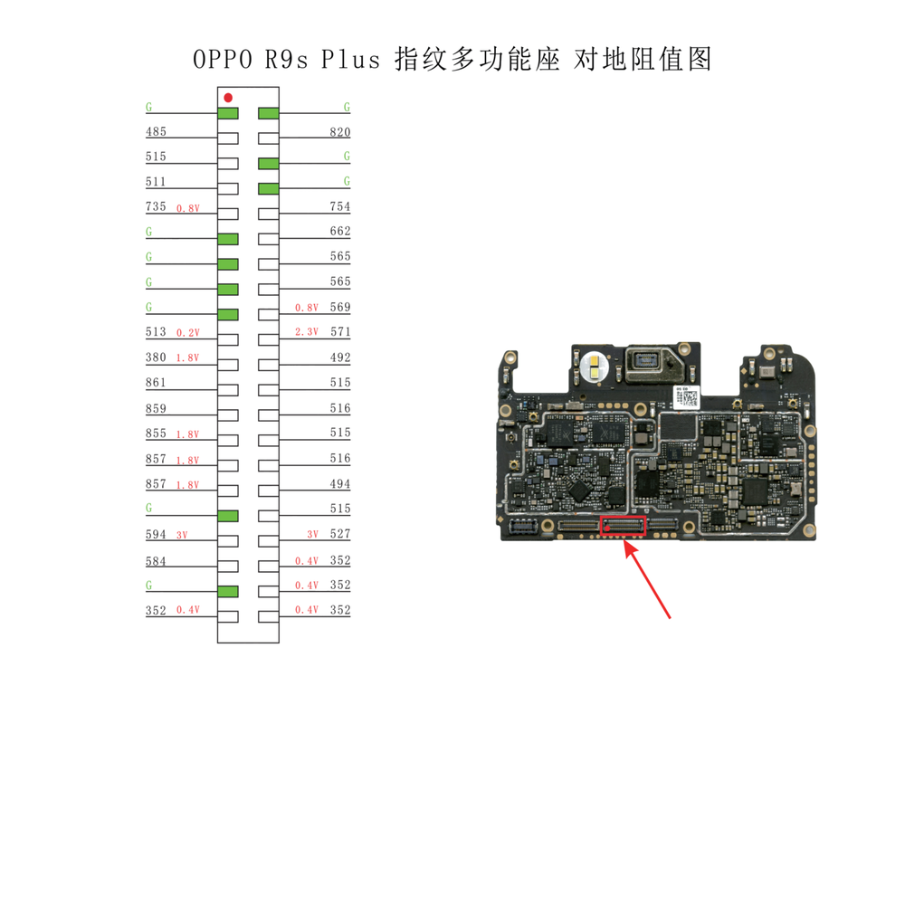 r9splus对地阻值图指纹多功能座oppor9splus原厂维修图纸pdf