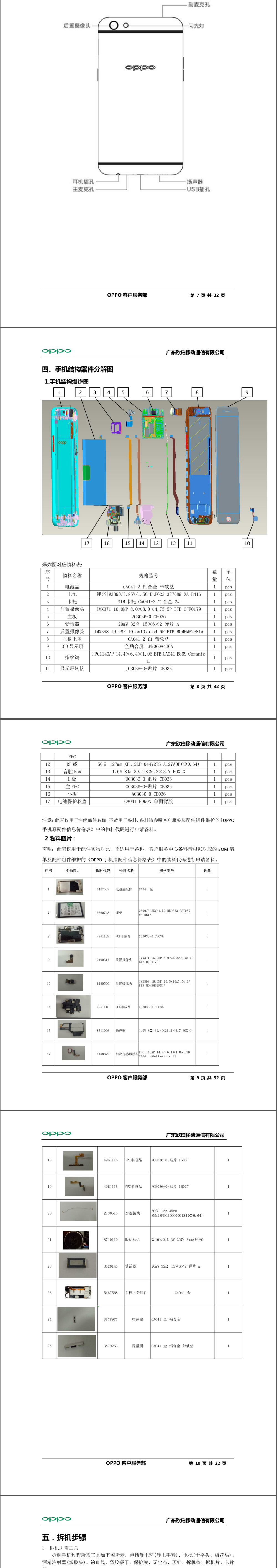 R9SPlus 维修手册 售后资料(OPPOR9SPlus原厂维修图纸).pdf-第3页.png