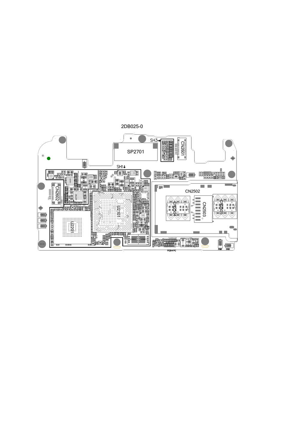 R9SPlus   主板编号2DB025 位置图 点位图 位号图(OPPOR9SPlus原厂维修图纸).pdf-第1页.png