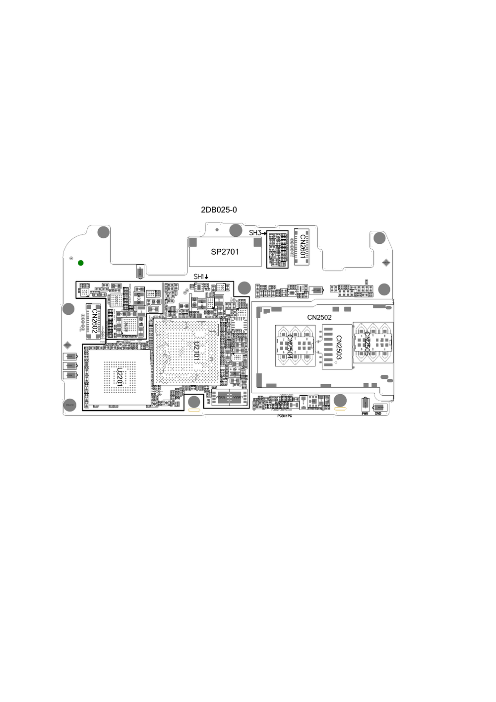 R9SPlus 主板编号2DB025 位置图 点位图 位号图(OPPOR9SPlus原厂维修图纸).pdf-第1页.png