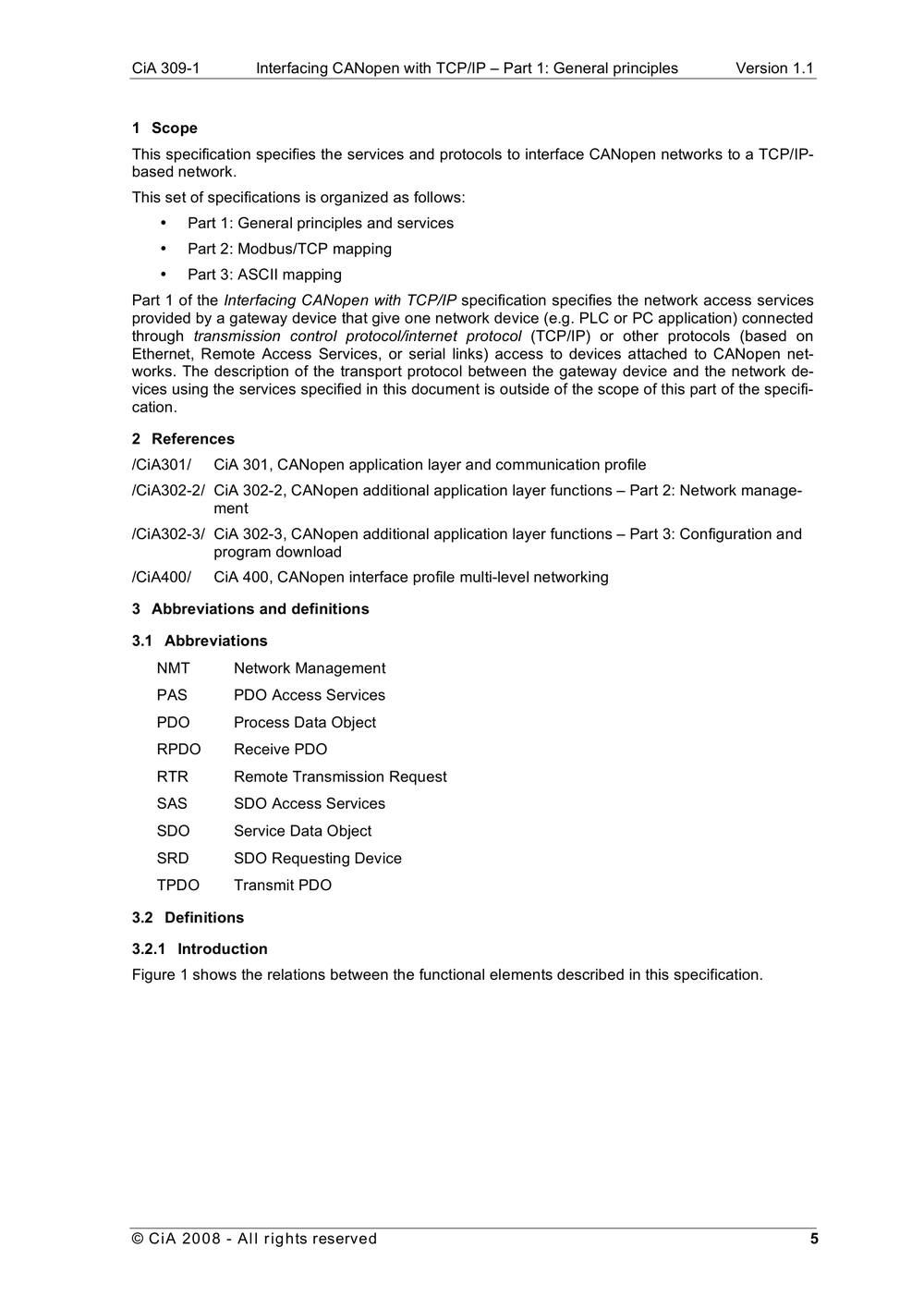 CiA 309-1 DS V1.1 Interfacing CANopen with TCPIP - Part 1 General principles and  services(IGCO_309_1v01010001)(英文原版协议).pdf-第5页.png