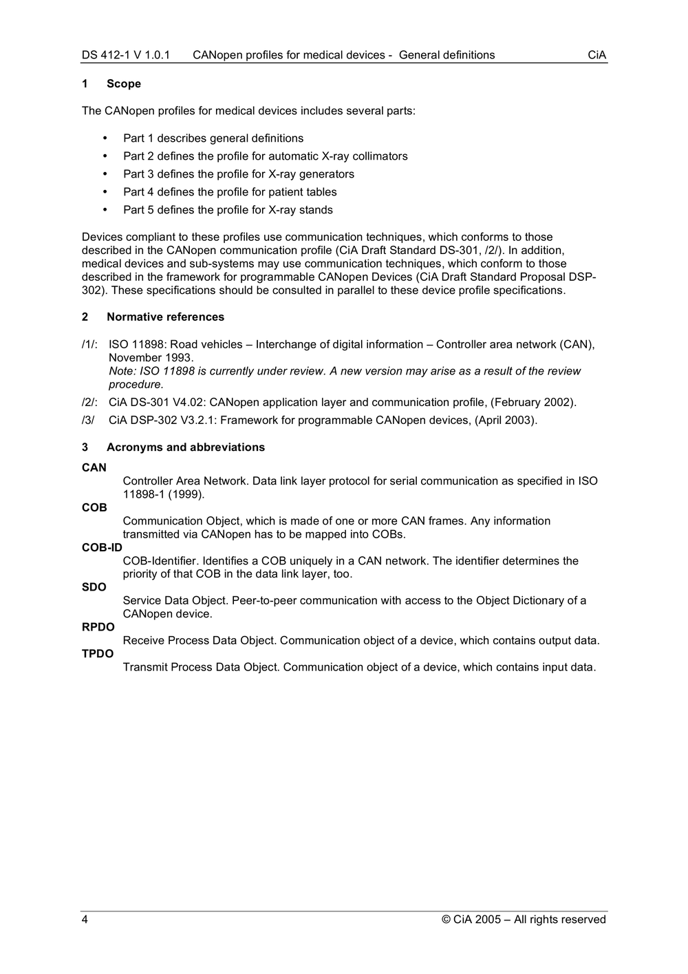 CiA 412-1 DS V1.0 CANopen profiles for medical devices – Part 1 General definitions(MED_412_1v01000002)(英文原版协议).pdf-第5页.png