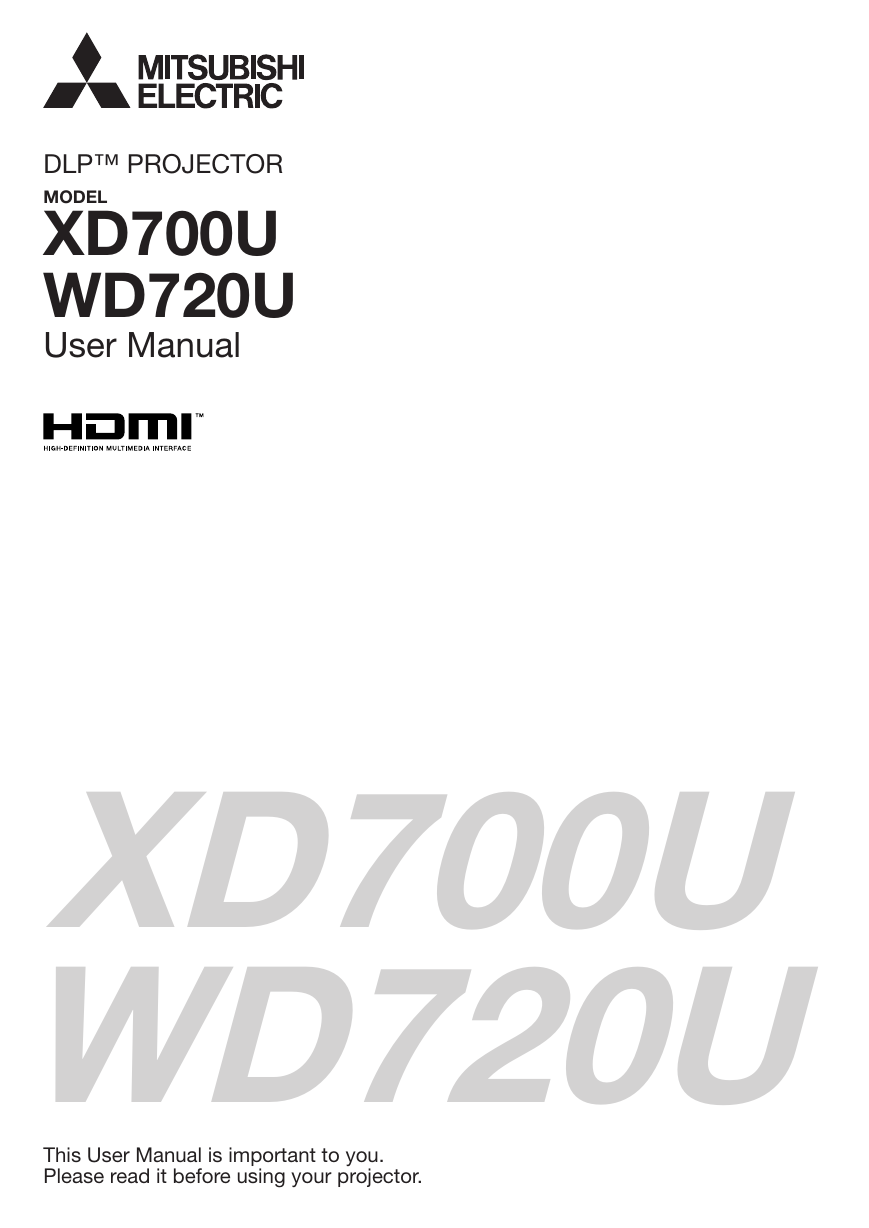 三菱投影机-WD720U说明书.pdf