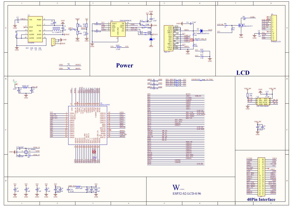 ESP32-S2-LCD-096原理图(ESP32-S2-LCD-096_Sch).pdf