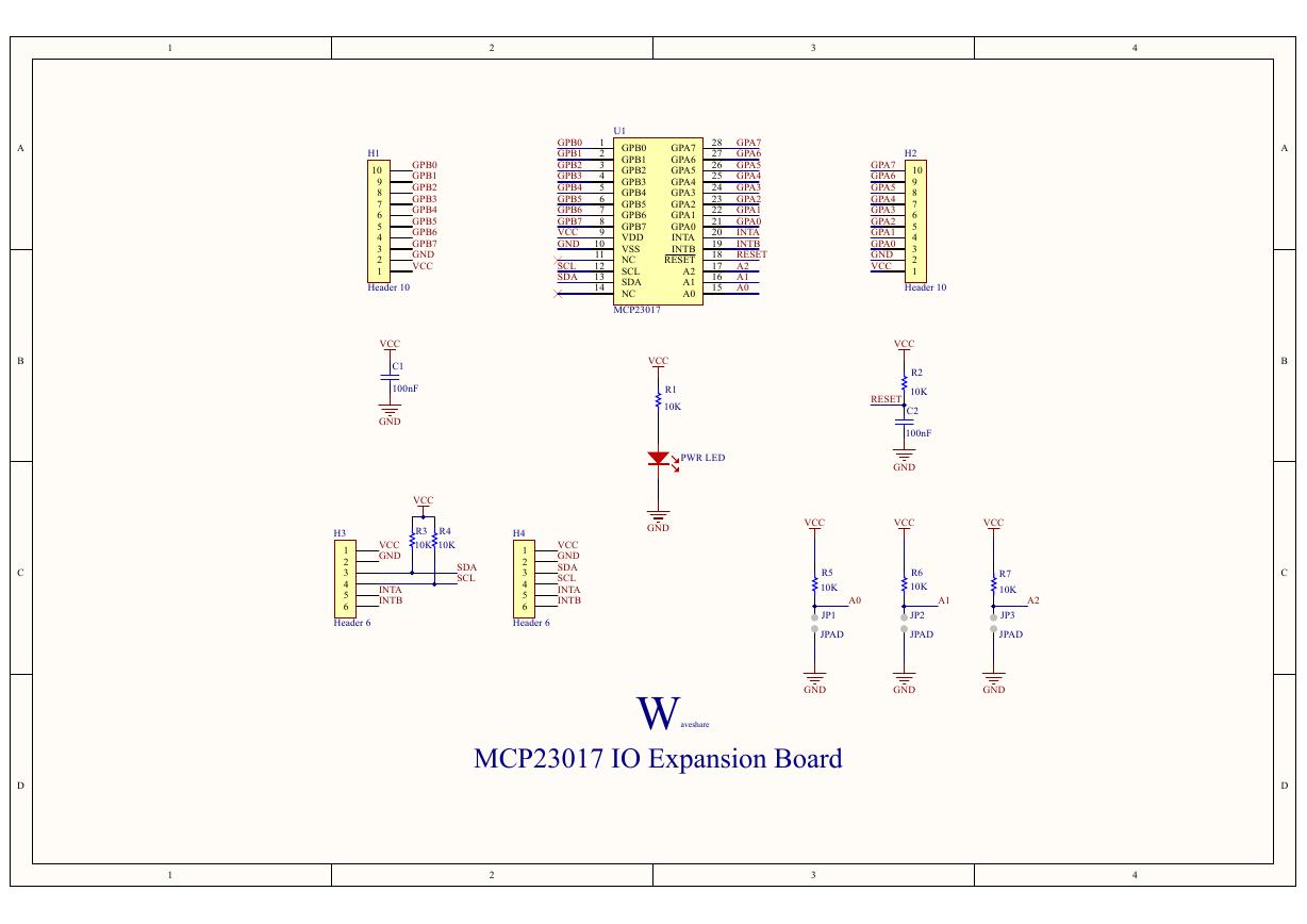 原理图(MCP23017-IO-Expansion-Board-Schematic).pdf