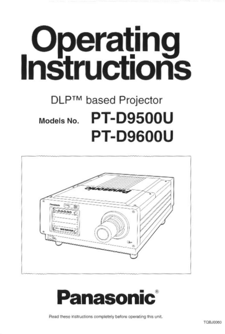 松下投影机-PT-D9500U说明书.pdf