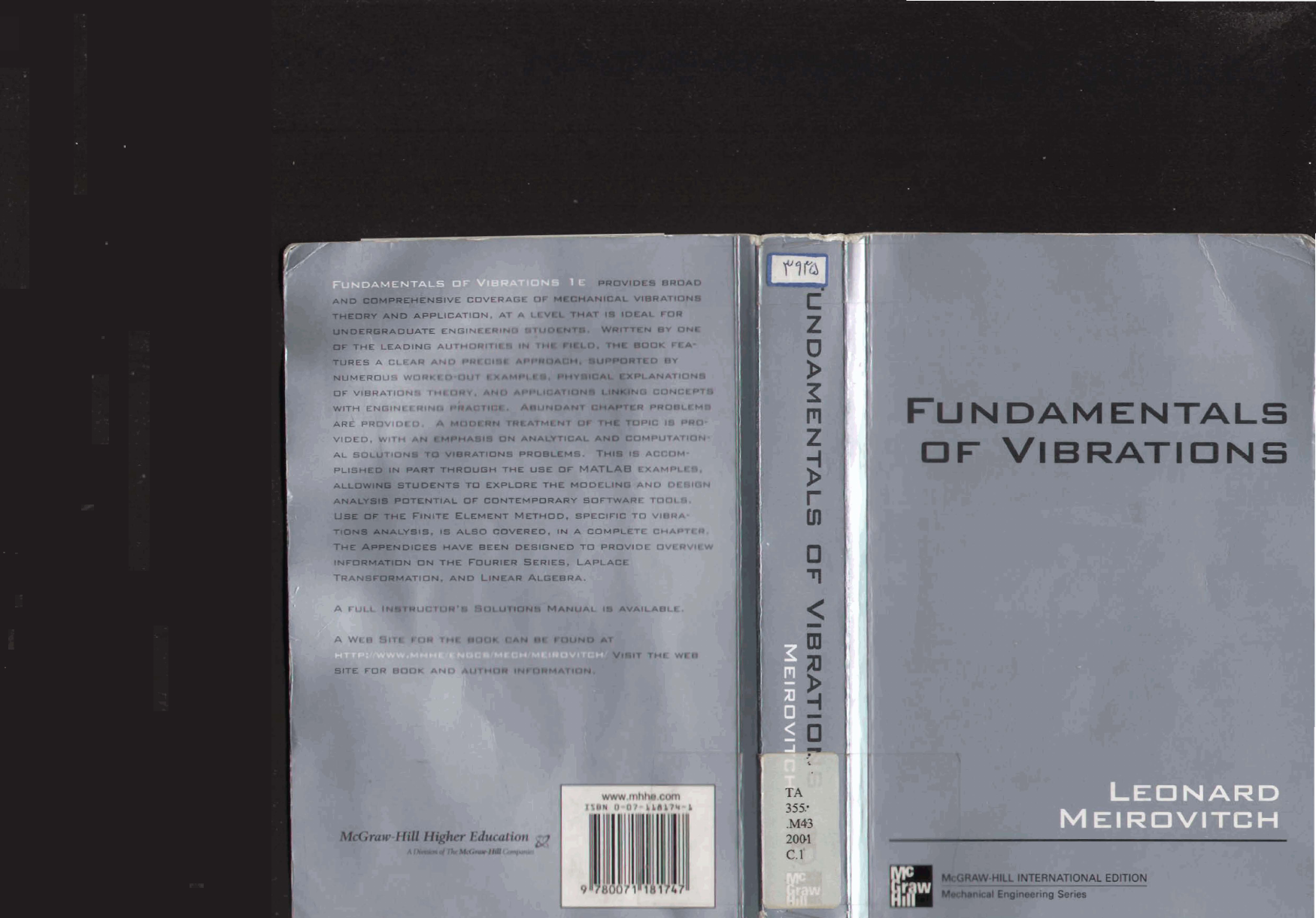Fundamentals of Vibrations - L.Meirovitch.pdf