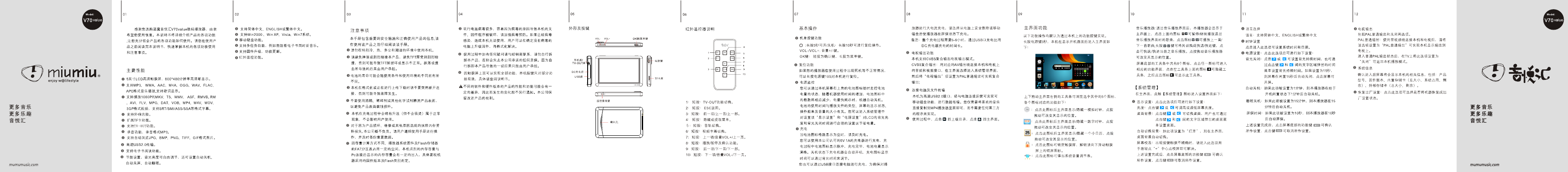RAmos蓝魔数码影音-V70 value说明书.pdf