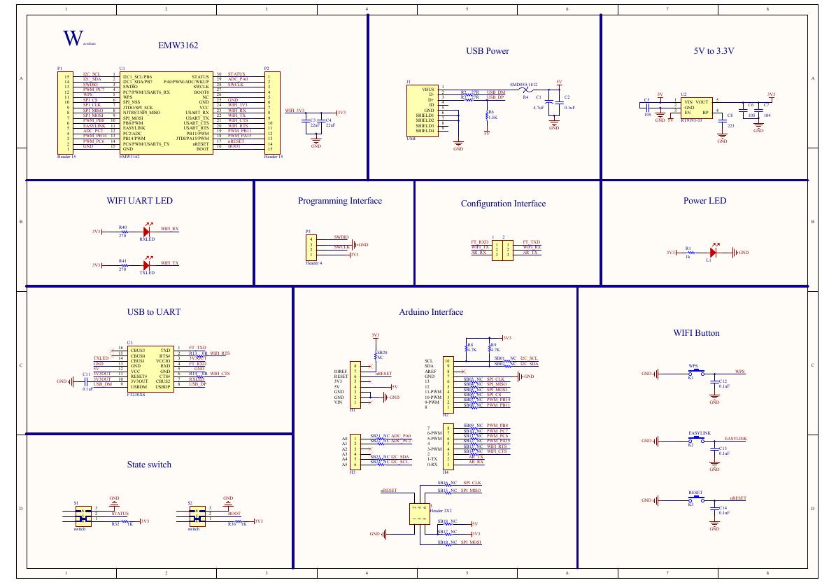 底板原理图(EMW3162-WIFI-Shield-Schematic).pdf
