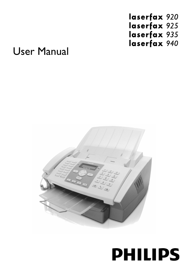 飞利浦传真机-laserfax 920说明书.pdf