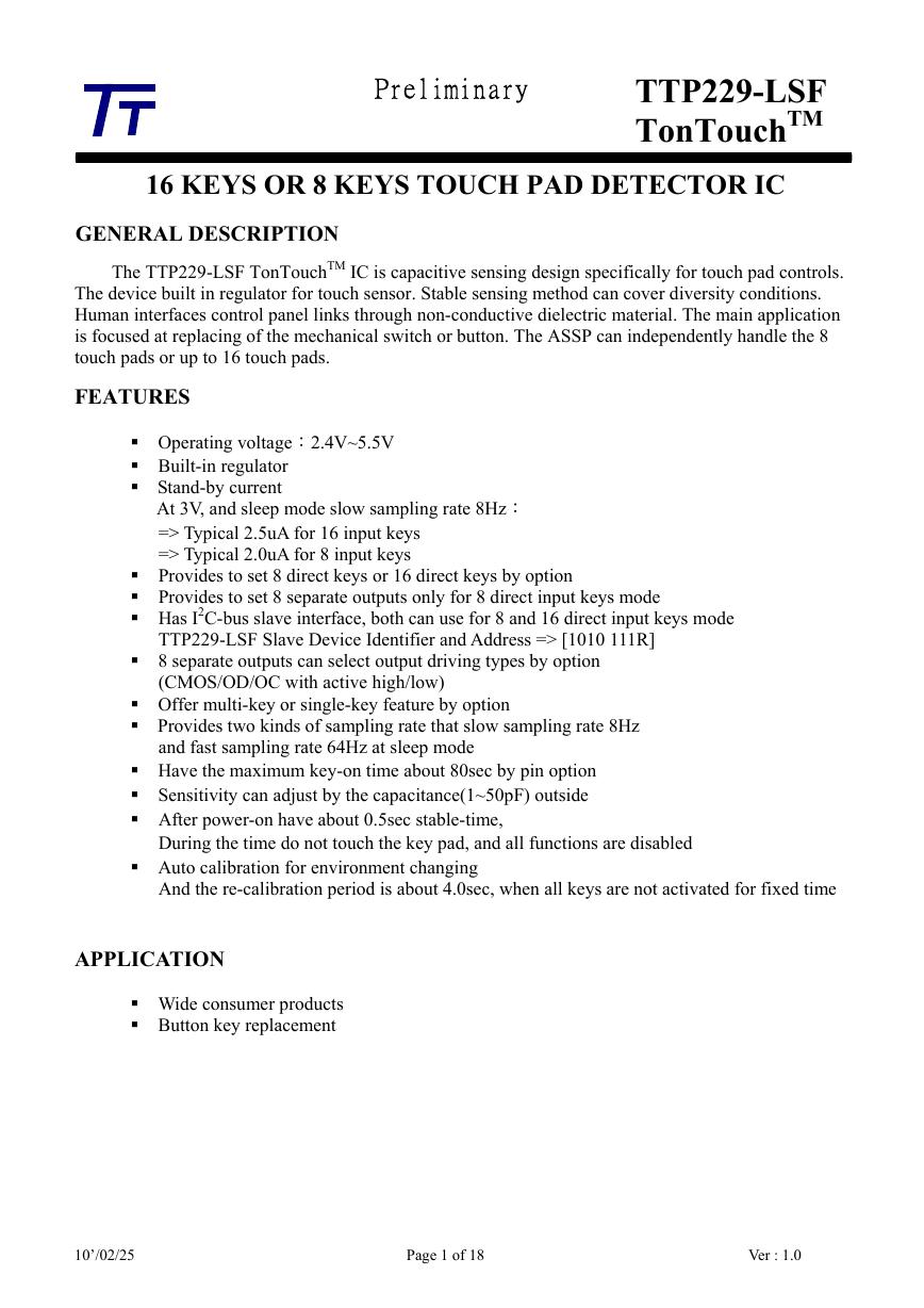 TTP229-LSF(TTP229-LSF-SPEC-V1.0).pdf