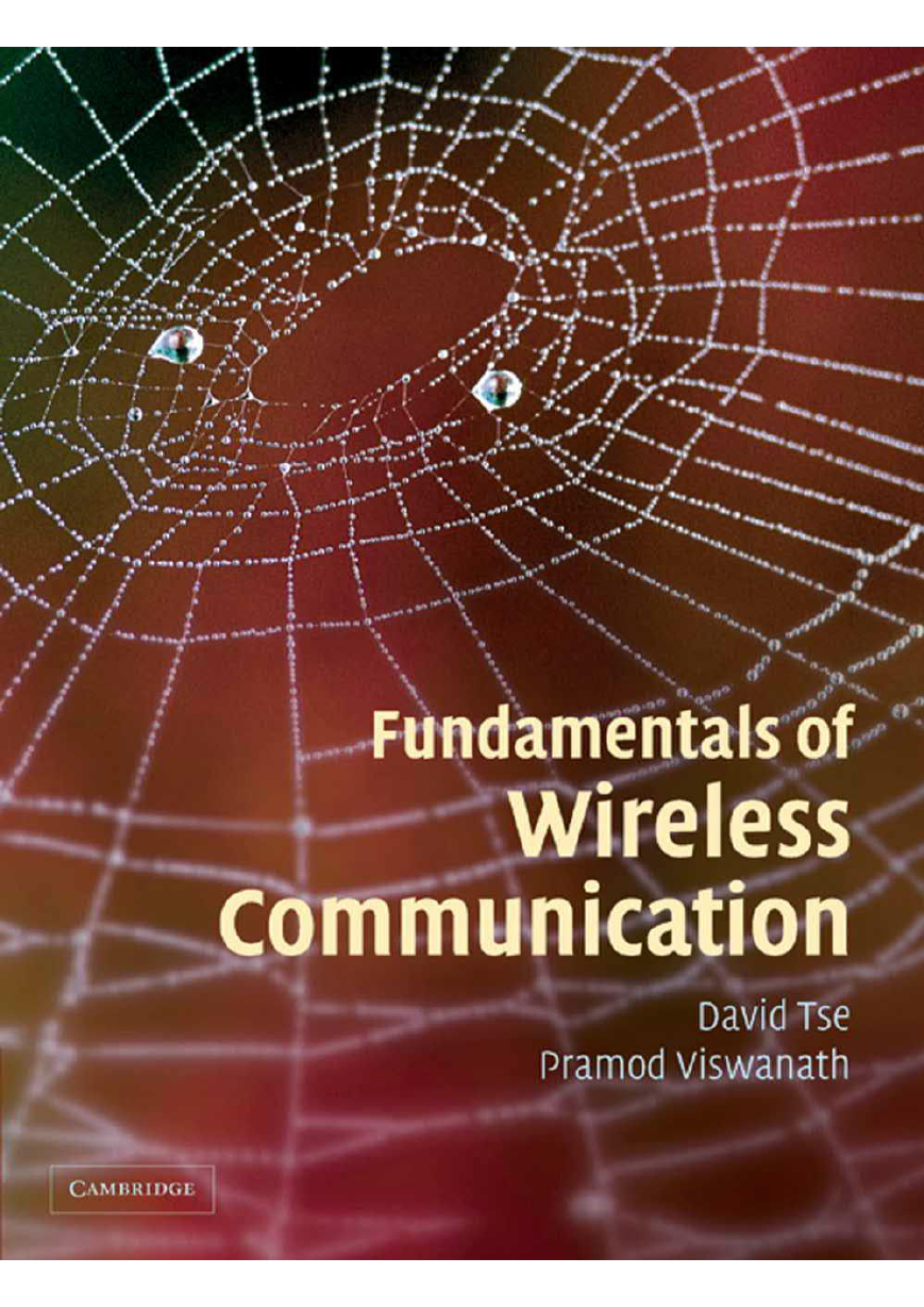 fundamentals of wireless communication无线通信基础.pdf