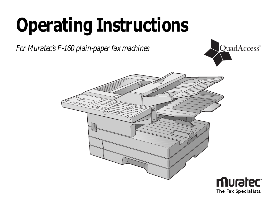 Muratec村田传真机-F160说明书.pdf