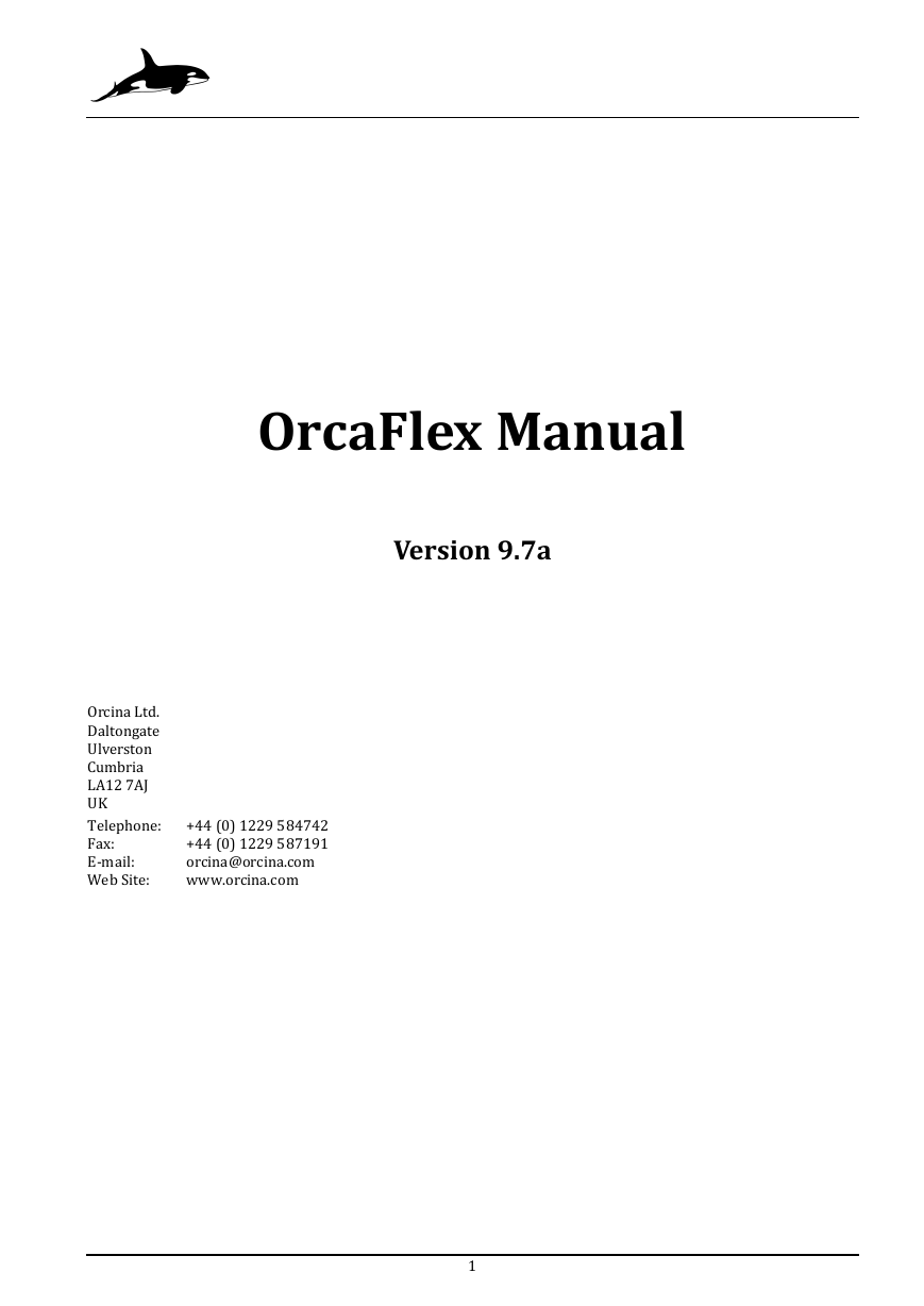 OrcaFlex 说明书.pdf