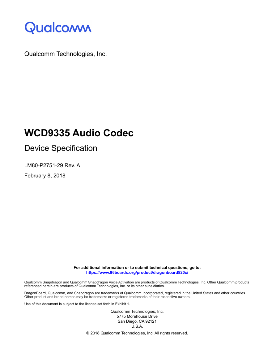 Qualcomm WCD9335 Audio Codec Datasheet.pdf