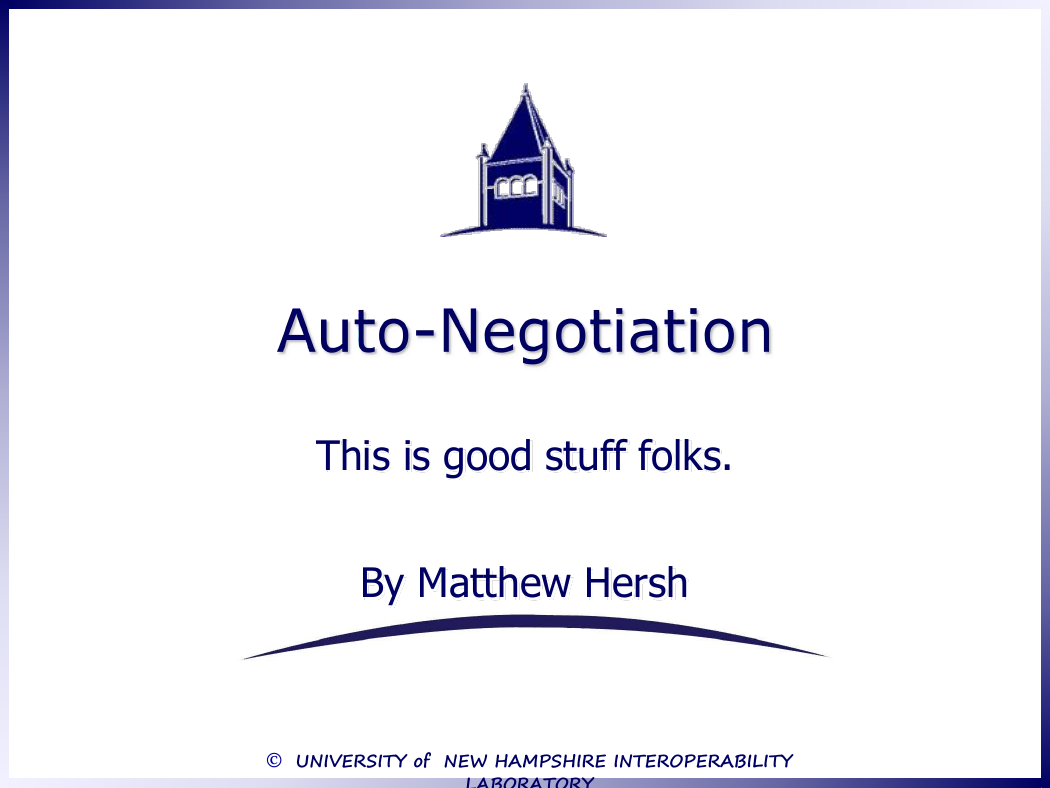 802.3 Auto Negotiation Introduction.ppt