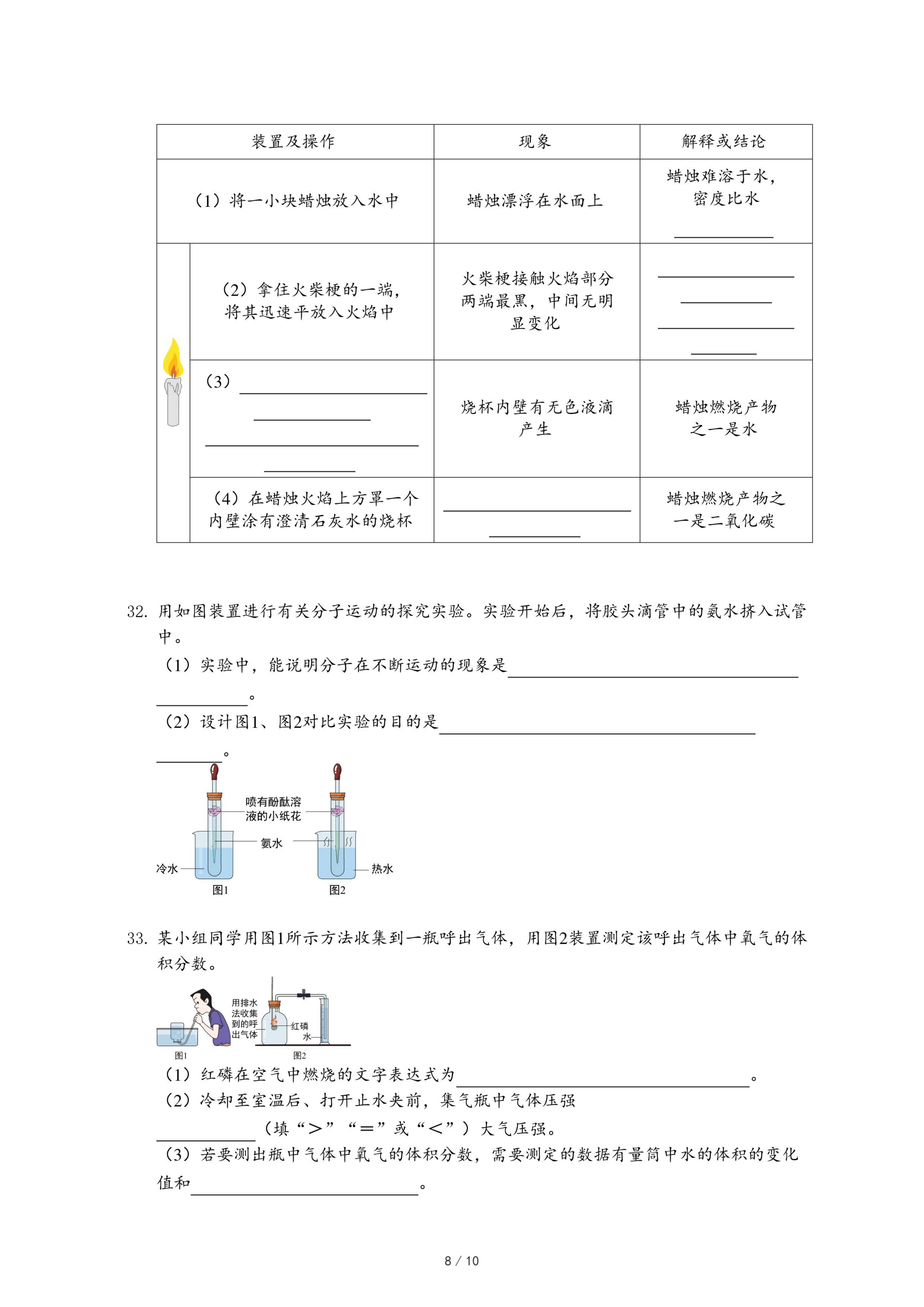 21学年北京市海淀区九年级 上 期中化学试卷 Pdf 资料库