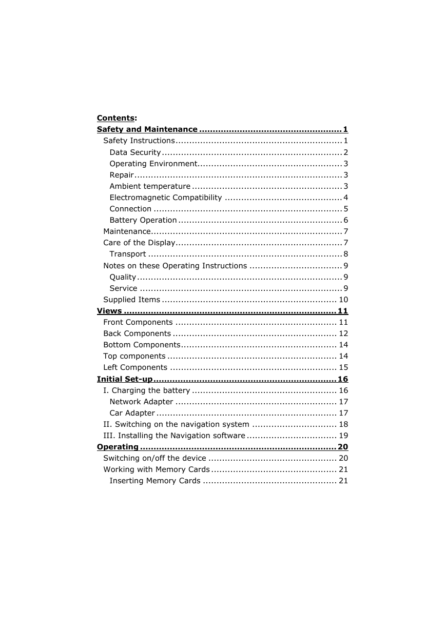 NAVIGON GPS导航设备-Transonic 5000说明书.pdf