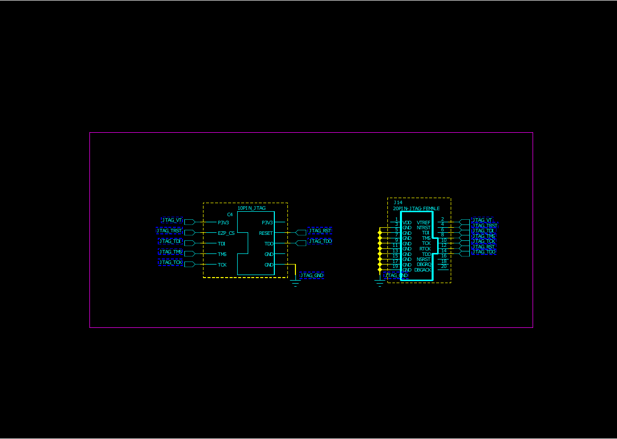 【K60】JLINK v8 20pin转10pin 转接板原理图.pdf