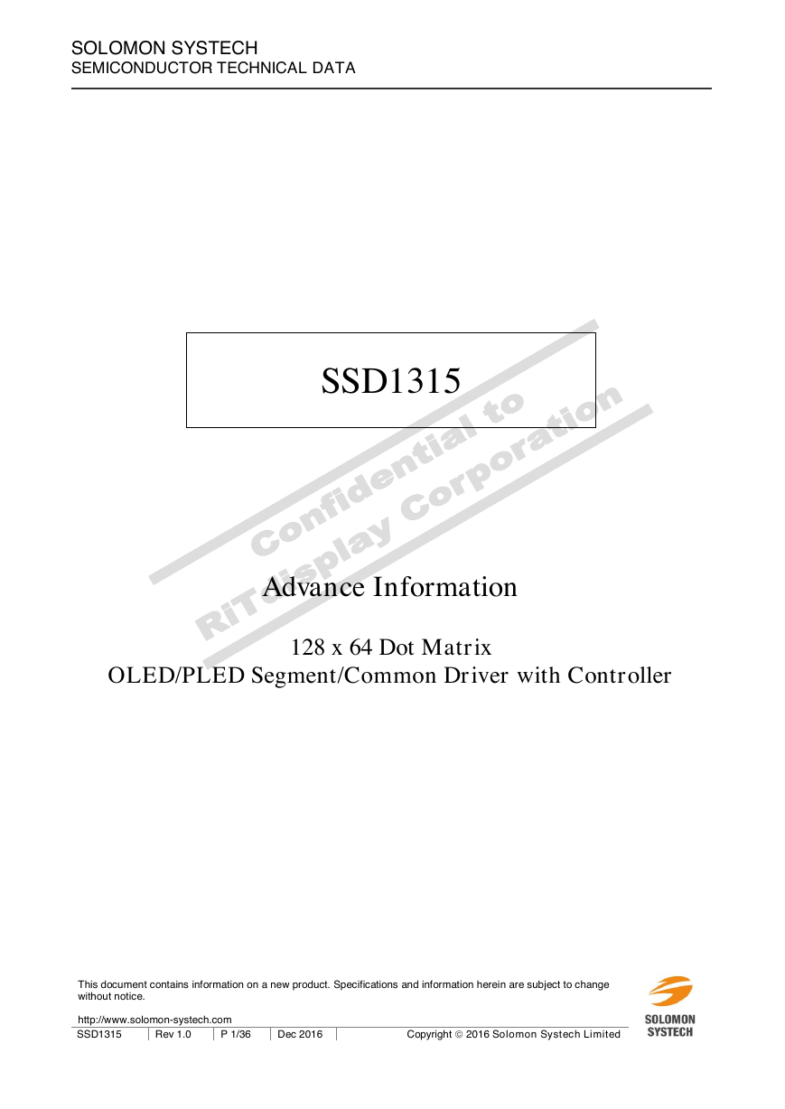 SSD1315 OLED资料.pdf