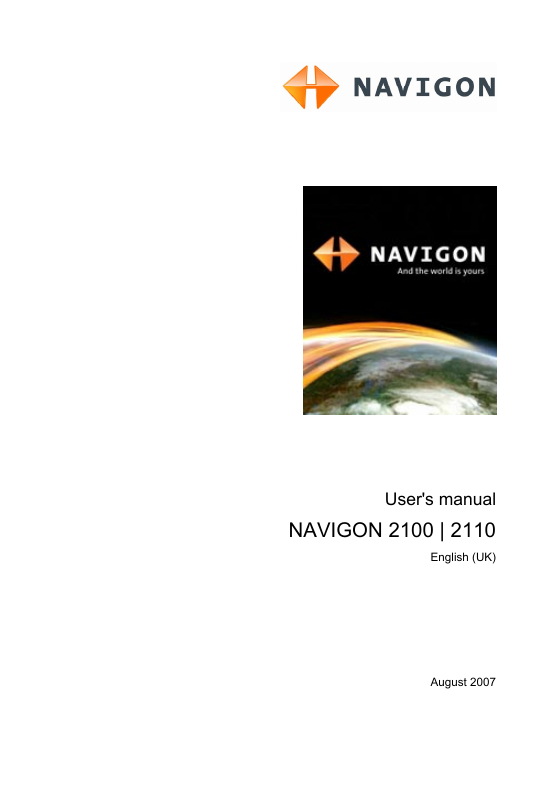 NAVIGON GPS导航设备-NAVIGON 2100说明书.pdf