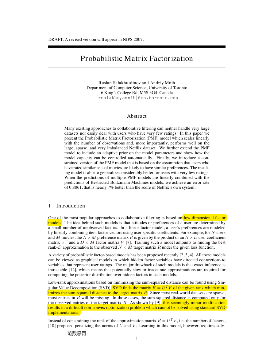 Probabilistic Matrix Factorization.pdf