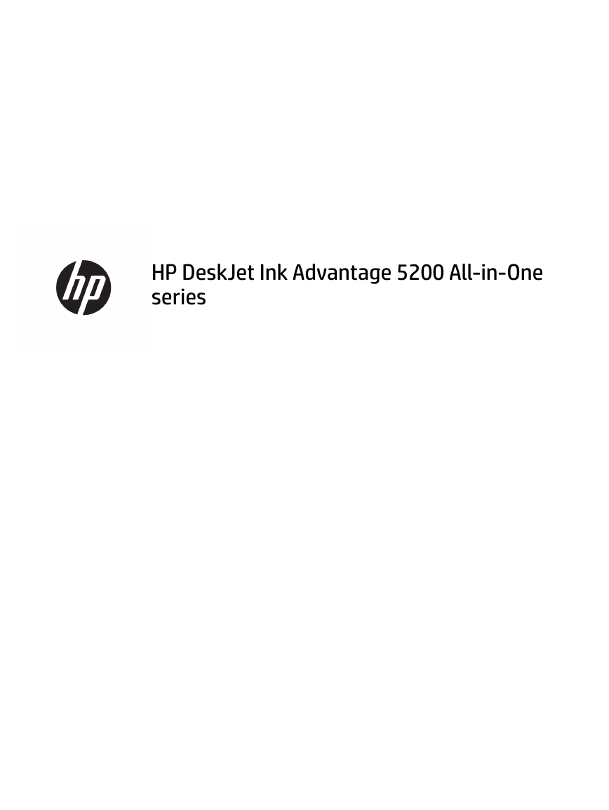 惠普一体机-HP DeskJet Ink Advantage 5278 All-in-One Printer说明书.pdf