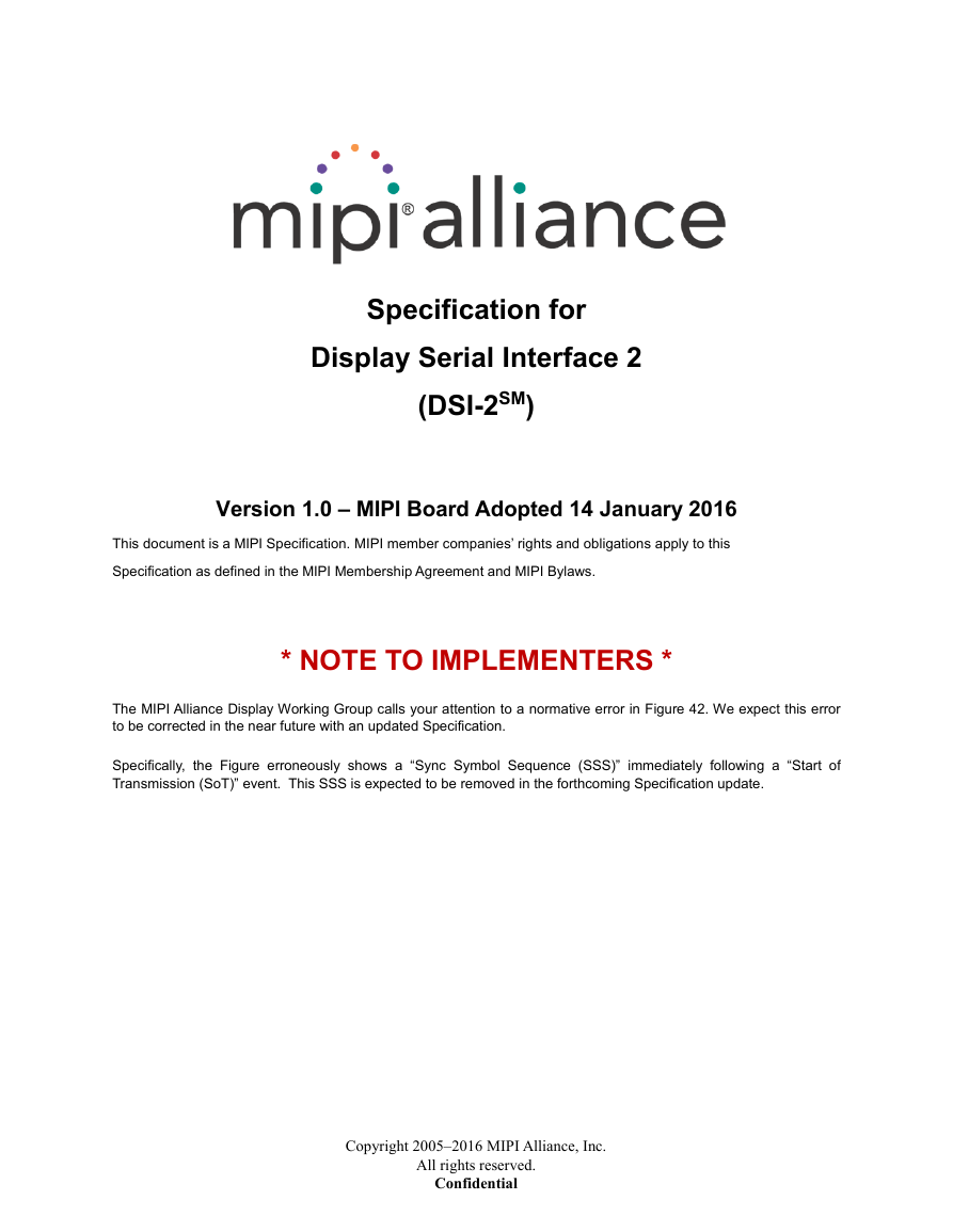 MIPI Alliance Standard for Display Serial Interface V2.0.pdf