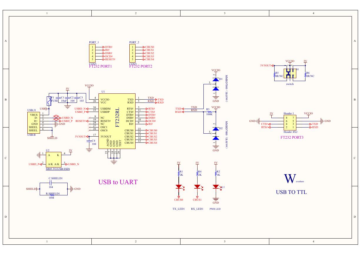 USB TO TTL原理图(USB-TO-TTL-Schematic).pdf