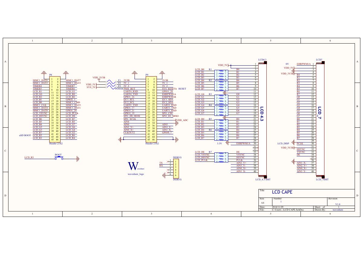 原理图(LCD_CAPE_Schematic).pdf