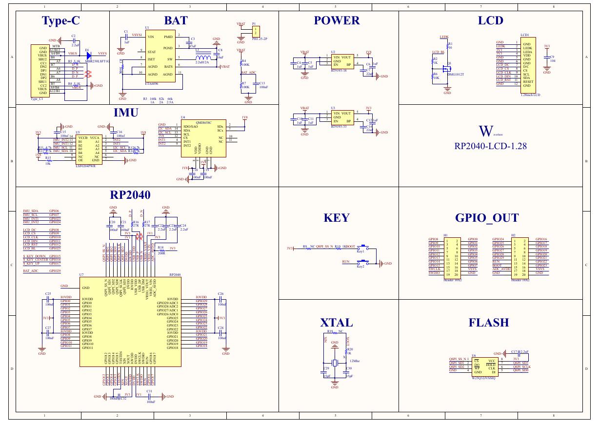 原理图与位号图(RP2040-LCD-1.28-sch).pdf