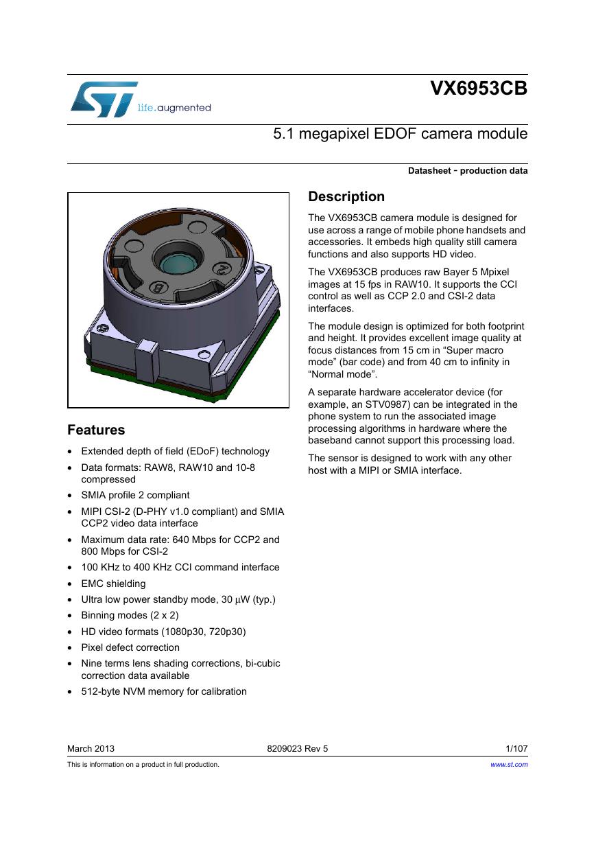 ST-VX6593摄像头模组规格书.pdf