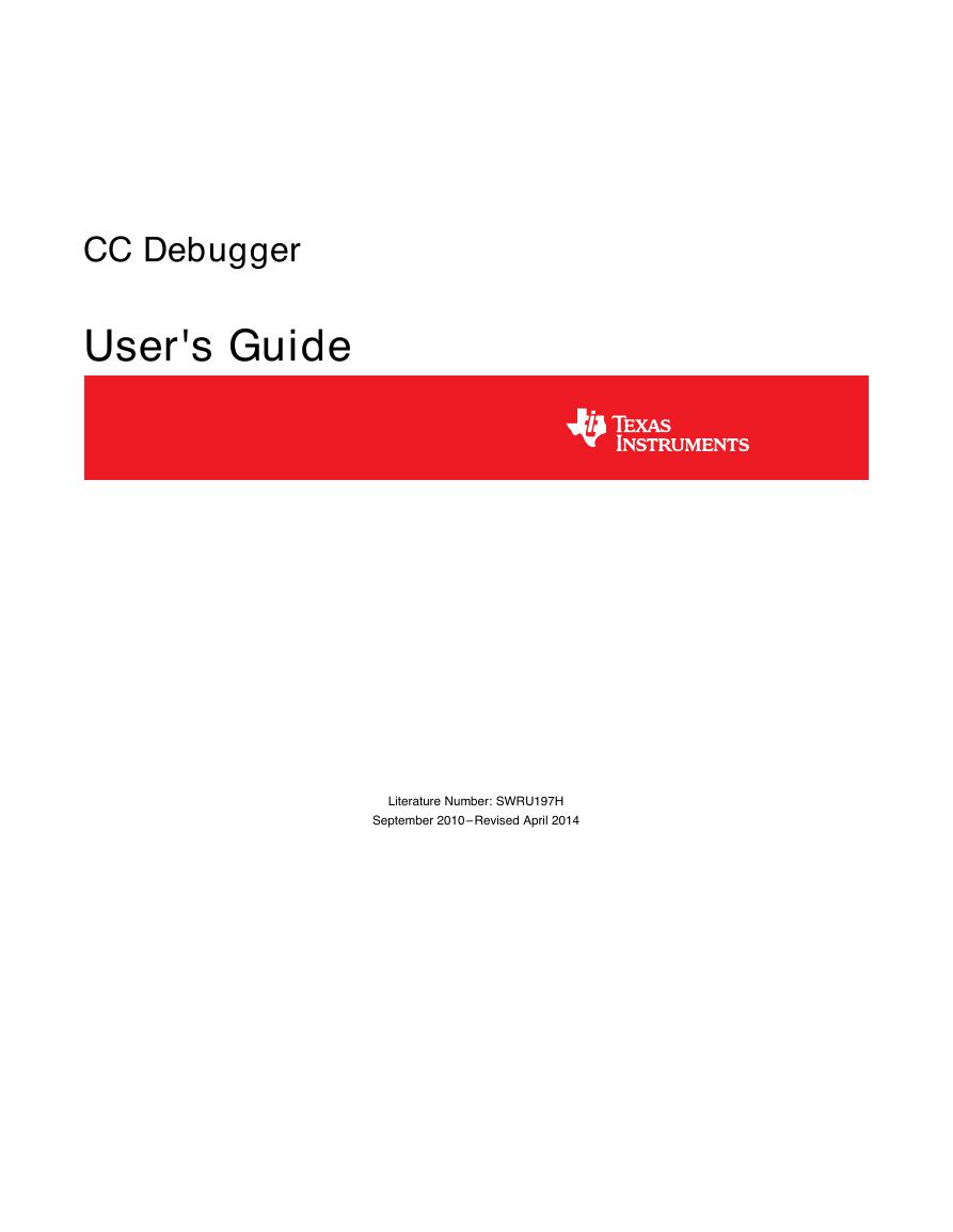 TI参考手册(CC_Debugger_User_Guide).pdf