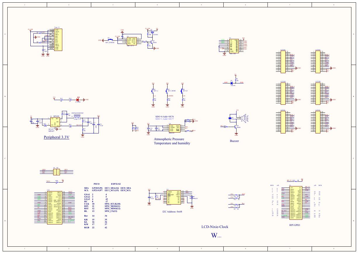 主控板原理图(LCD-Nixie-Clock).pdf